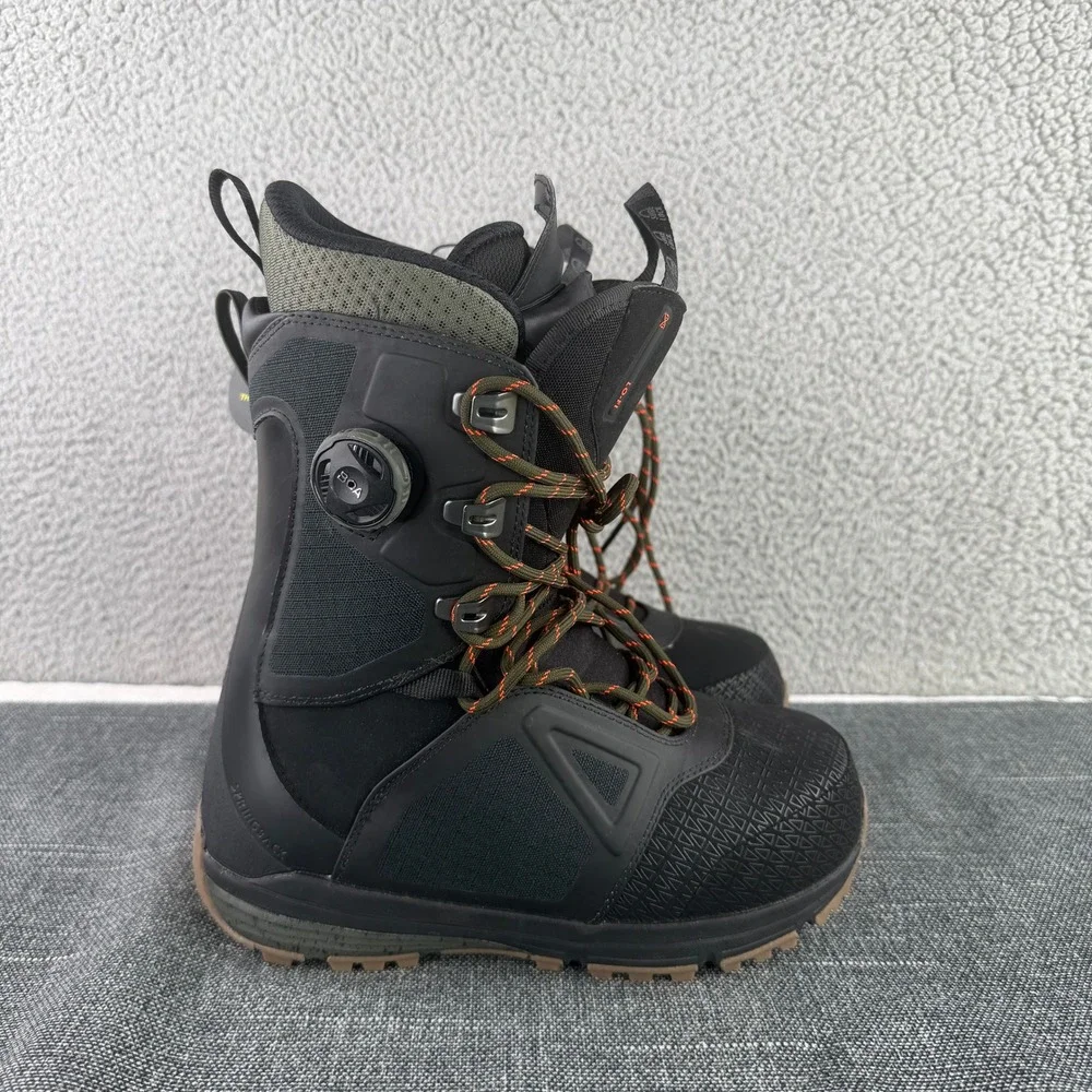 Salomon Lo Fi Snowboard Boots Mens 8 Black Hybrid BOA Shadowflex 401723